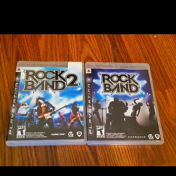 Harmonix Other - Rockband And Rock Band 2 for PS3 Playstation 3 Games Bundle